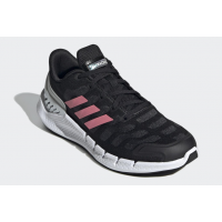 Кроссовки Adidas Climacool черно-белые с розовым